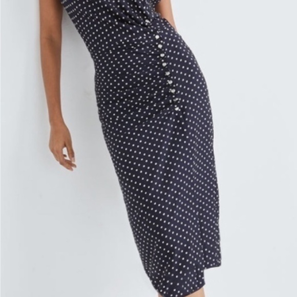 Veronica beard Navy Blue polka dot. - Picture 2 of 13